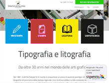 Tablet Screenshot of grafichedalpiaz.com